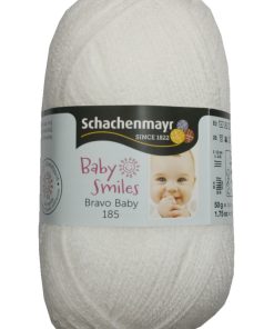 Strickgarn Garn Bravo Baby 50g 185m weiß (1001)