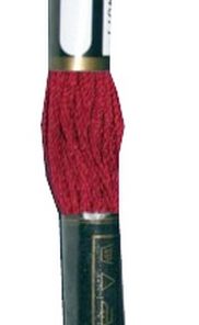 Stickgarn Mouline Stickwolle Stickfaden 8 m bordeaux rot (2407)