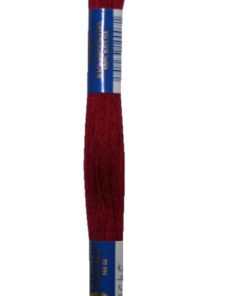 Stickgarn Stickfaden Knüpfgarn 100% Baumwolle 15 m dunkel weinrot (3492)