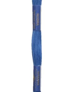 Stickgarn Stickfaden Knüpfgarn  100% Baumwolle 15 m blau (5452)