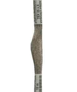 Stickgarn Stickfaden Knüpfgarn 100% Baumwolle 15 m grau (7922)