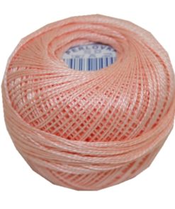 PERLOVKA Kreuzstichgarn Baumwolle Perlgarn 10g 85m rosa haut (2312)