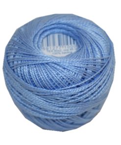 PERLOVKA Kreuzstichgarn Baumwolle Perlgarn 10g 85m blau (5532)