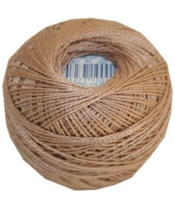 PERLOVKA Kreuzstichgarn Baumwolle Perlgarn 10g 85m beige (7322)