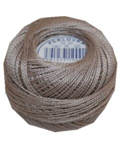 PERLOVKA Kreuzstichgarn Baumwolle Perlgarn 10g 85m beige (7412)