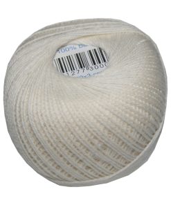 Strickgarn Häkelgarn 100 % Baumwolle Skolni hellcreme 200 m (0010)