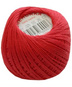 Strickgarn Häkelgarn 100 % Baumwolle SNÌHURKA 200 m rot (3294)