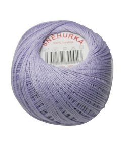 Strickgarn Häkelgarn 100 % Baumwolle SNÌHURKA 200 m flieder (4534)