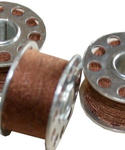 Nähmaschinen Nähgarn 3 Spulen je 25 m 75 m Polyester 40/2 braun nougat (1040)
