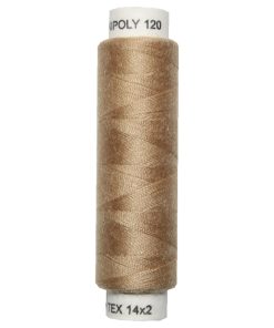 Nähmaschinen Nähgarn 100 m Polyester UNIPOLY 14×2 braun (0715)